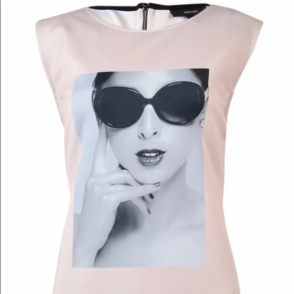 Alfani Tops - Alfani Scuba Photo Portrait Peony Top